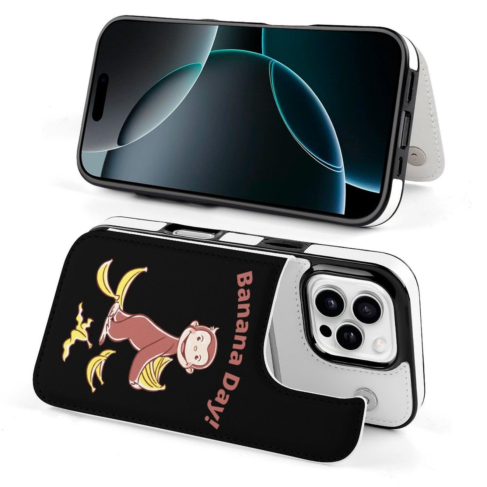 Amazon.co.jp: Iphone16 ケース 手帳型 おさるのジョージ iPhone